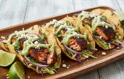 Blackened Salmon Tacos