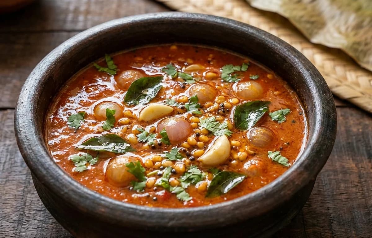 Chettinad Thakkali Kuzhambu