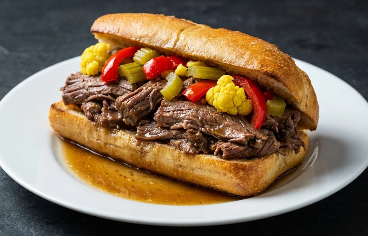Chicago Italian Beef Sandwich