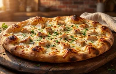Chicken Alfredo Pizza