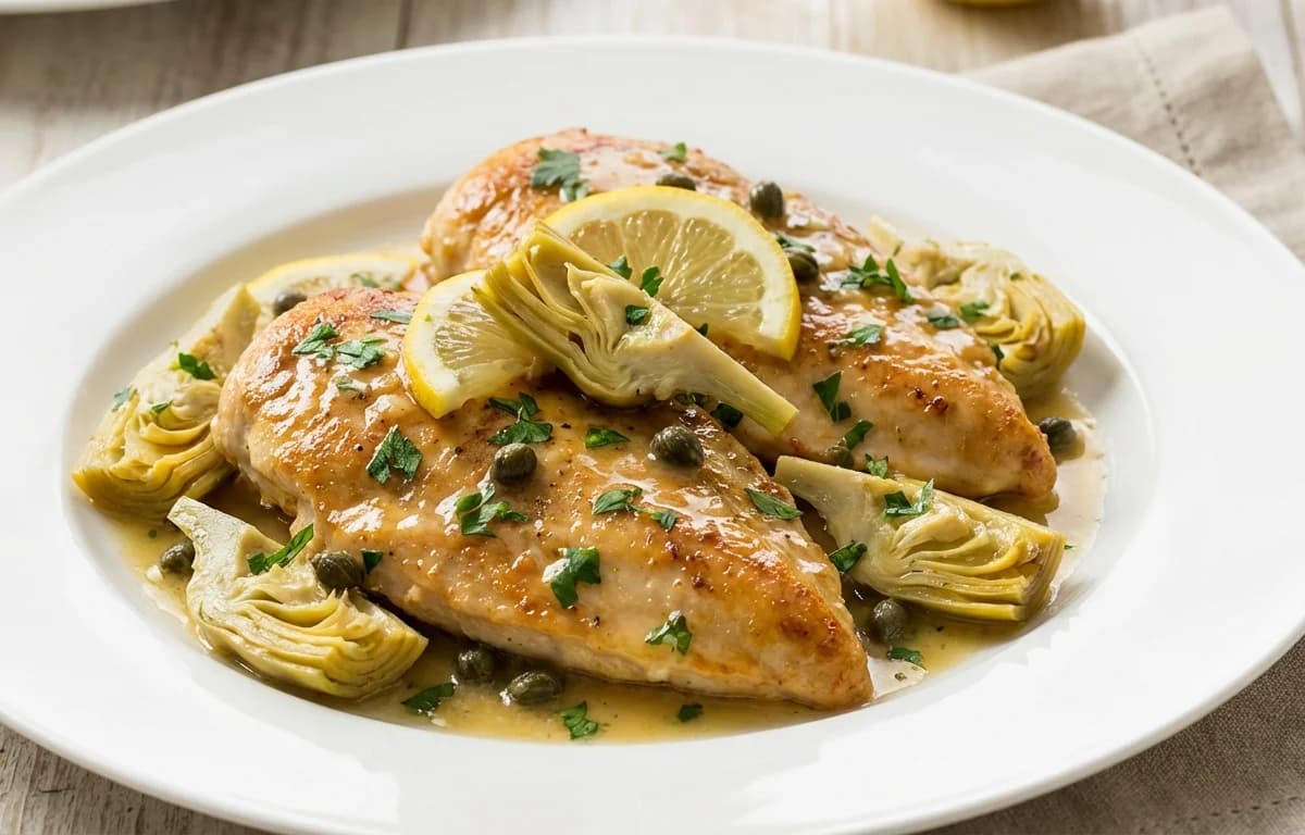 Chicken Artichoke Piccata