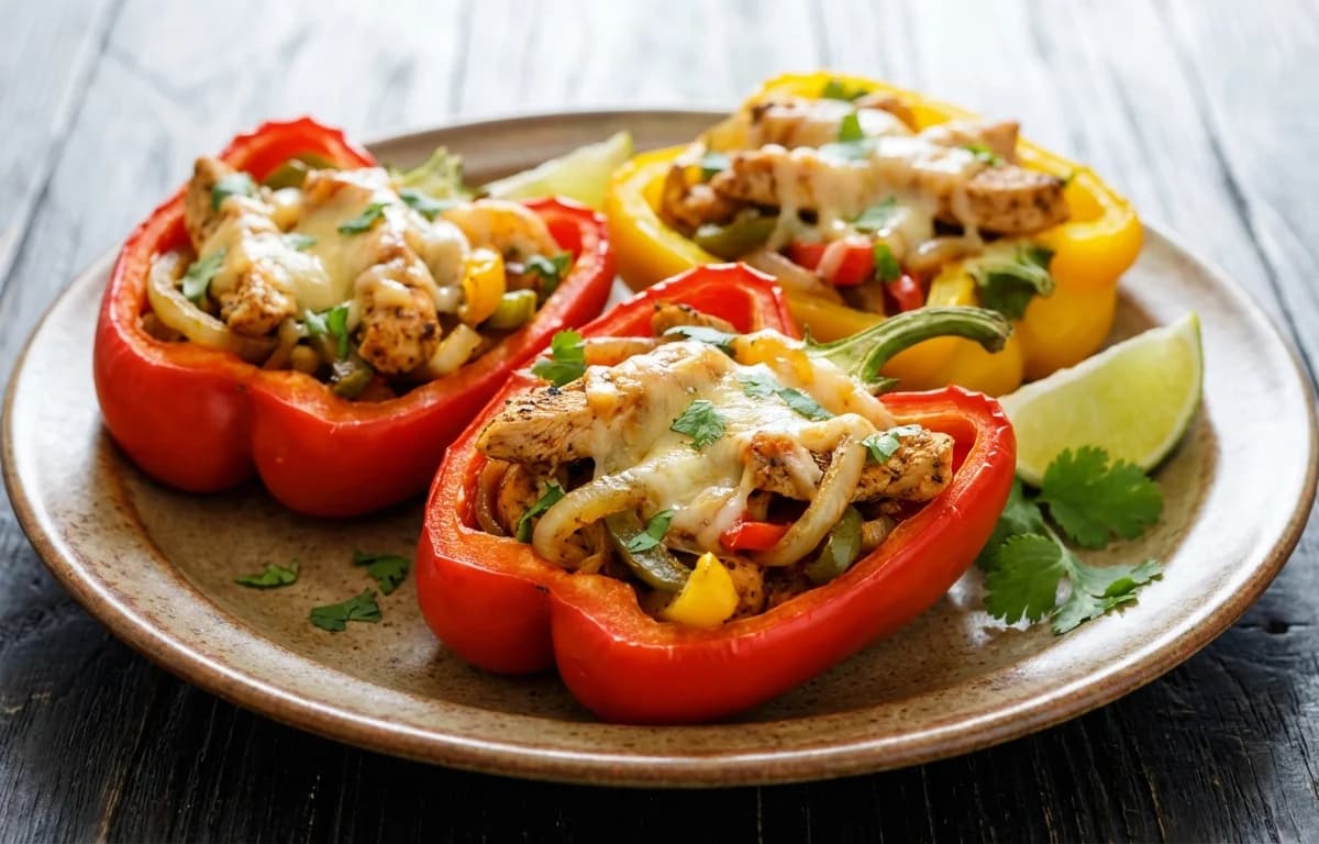 Chicken Fajita Stuffed Peppers