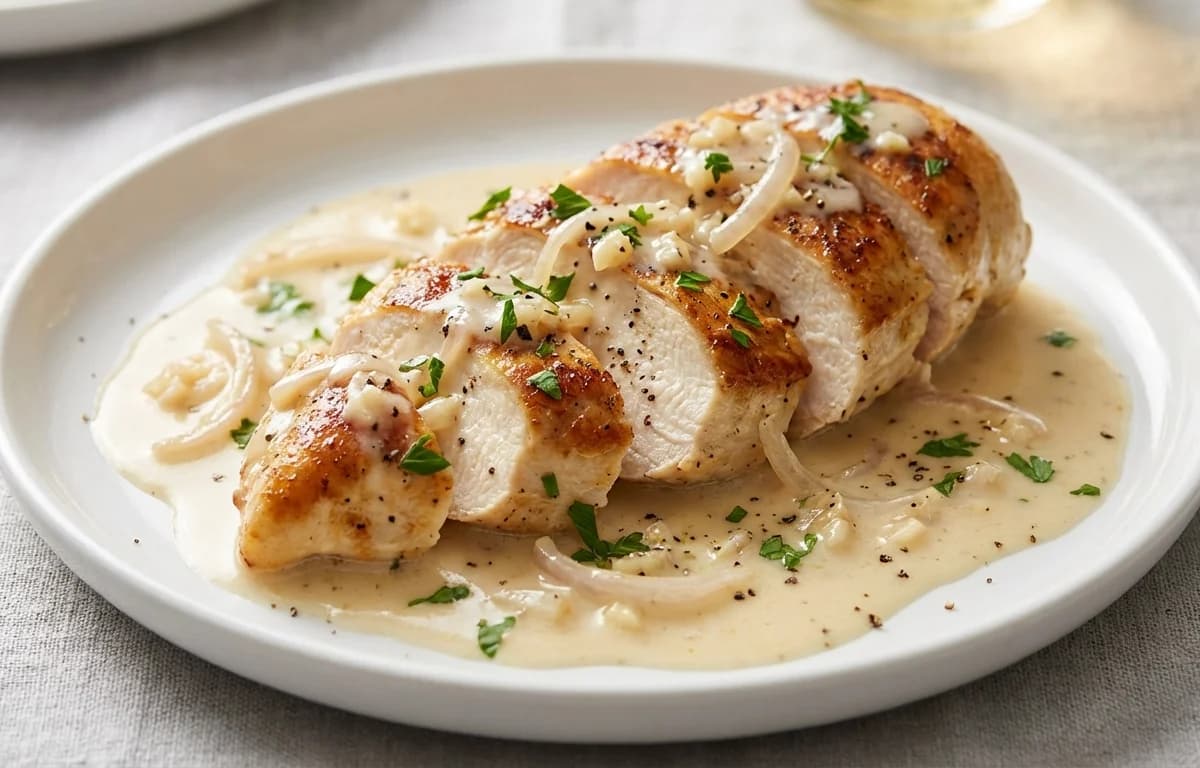 Chicken in White Wine Sauce