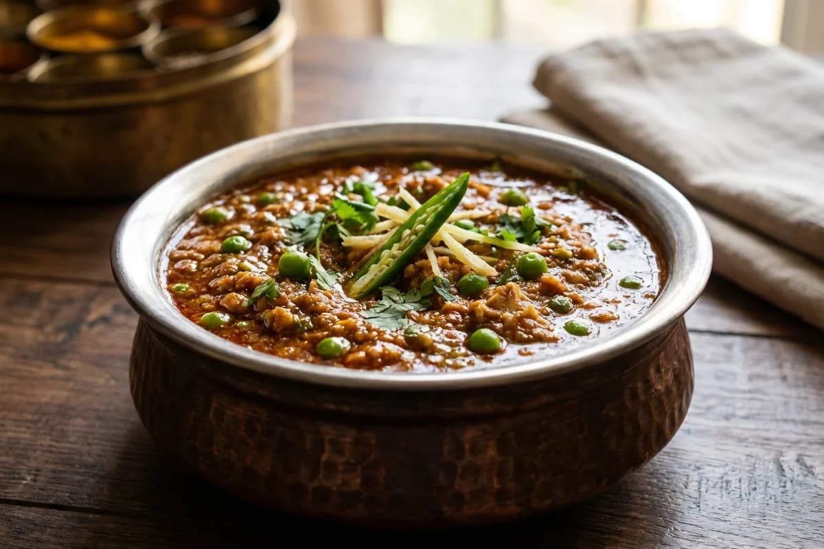 Chicken Keema Matar