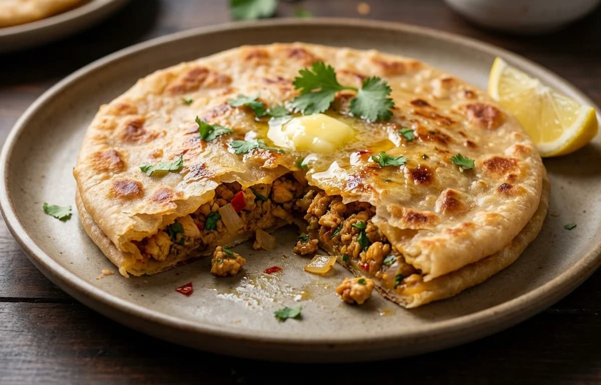 Chicken Keema Paratha