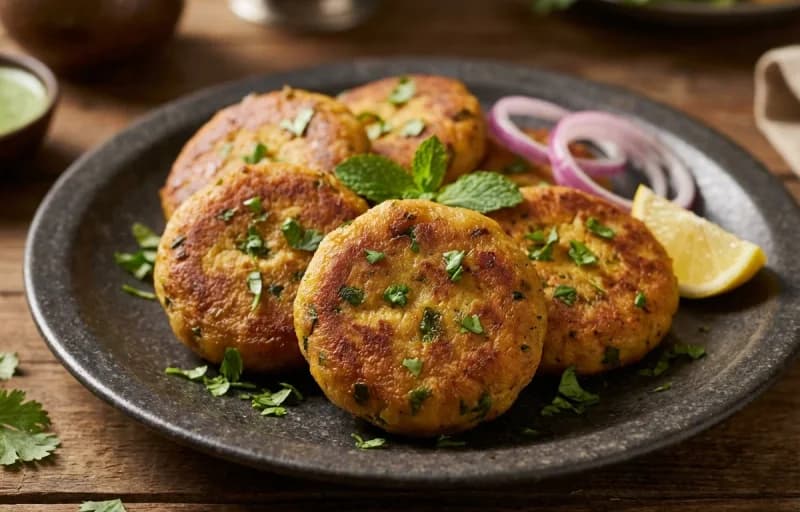Chicken Shami Kebab with Pudhina Chutney - Recipe 1