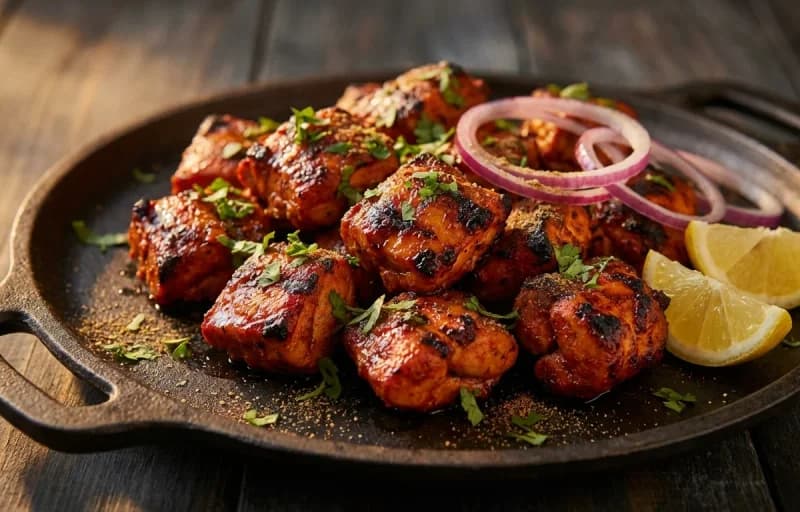 Chicken Tikka with Lemon Wedges - Recipe 1