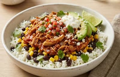 Chicken Tinga Burrito Bowl