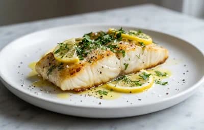 Cod with Lemon and Herbs