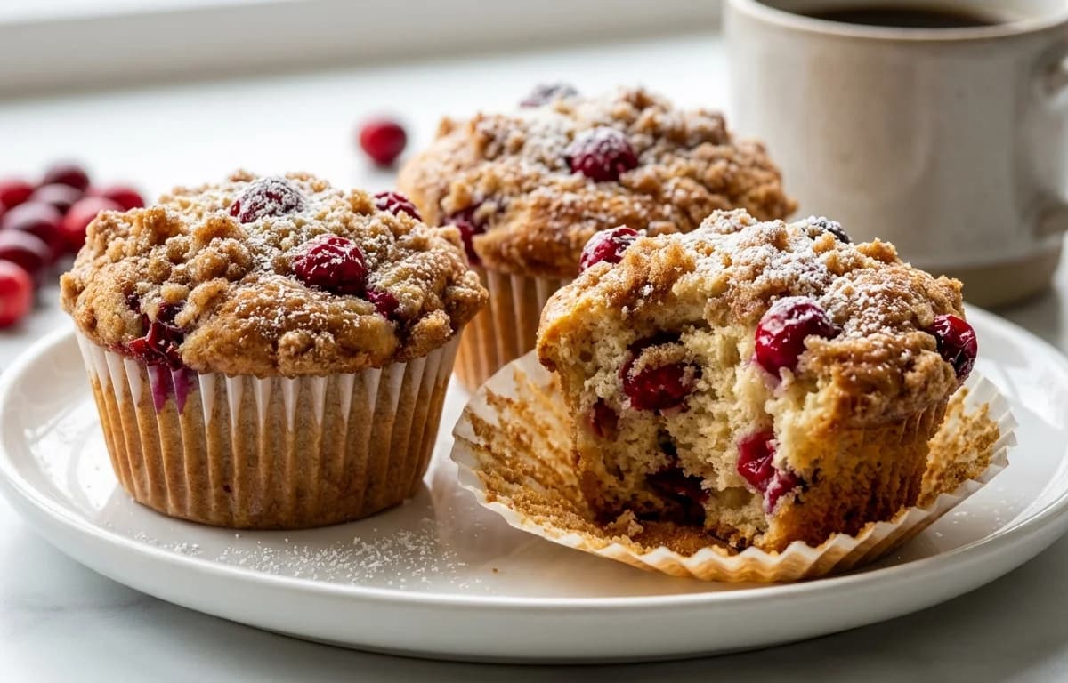Cranberry Coffee Cake Muffins