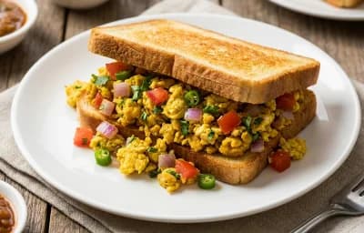Egg Bhurji Sandwich
