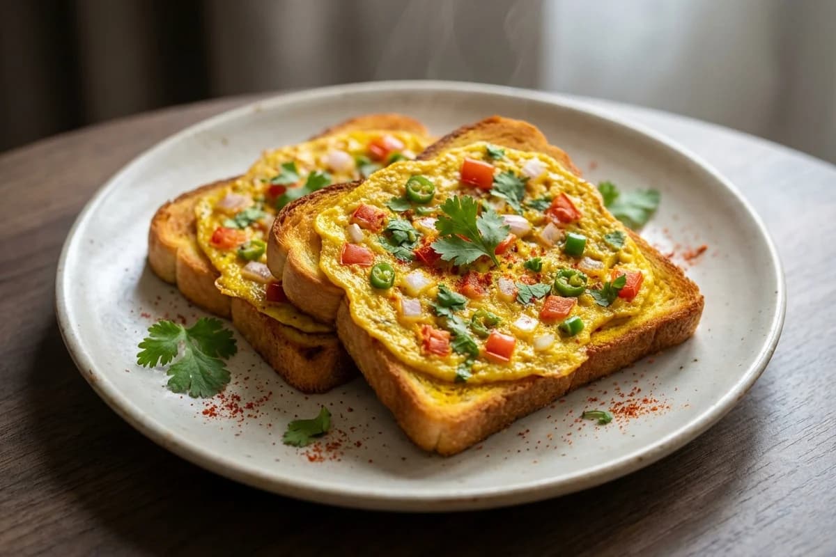 Egg Masala Toast