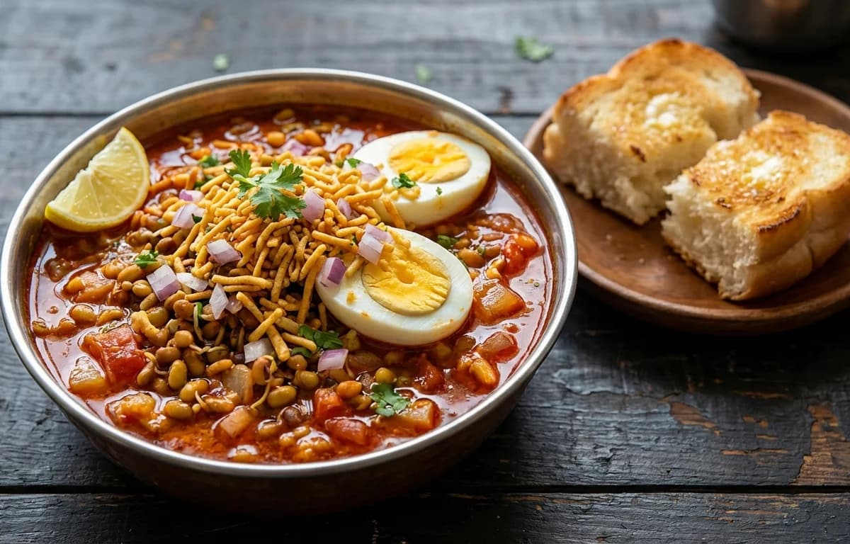 Egg Misal Pav
