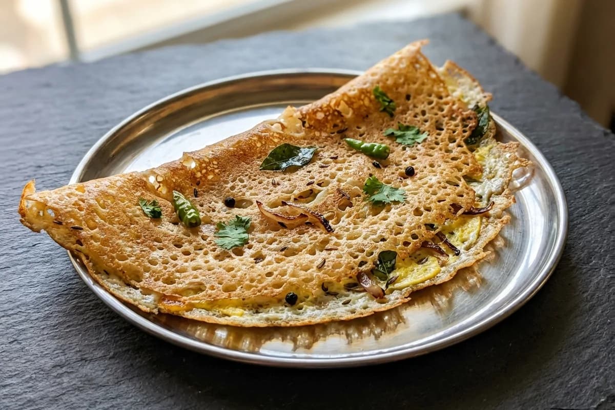 Egg Rava Dosa