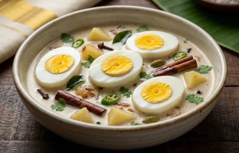 Egg Stew with Goan Sanna - Recipe 1