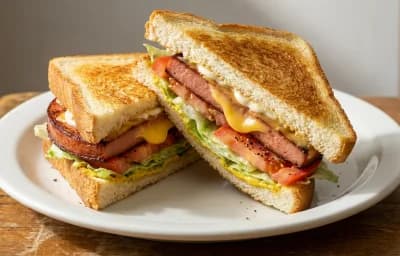 Fried Bologna Sandwich
