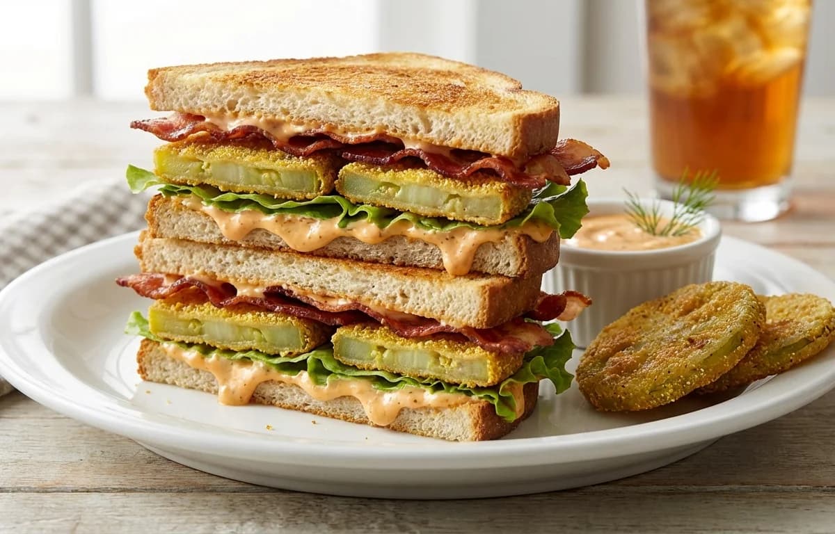Fried Green Tomato BLT Sandwich
