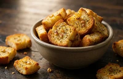 Garlic Bread Croutons