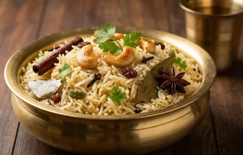 Chettinad Egg Masala, Ghee Rice and Roasted Papad - Recipe 2