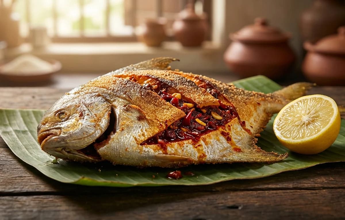 Goan Stuffed Pomfret Recheado
