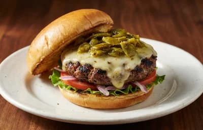 Green Chile Cheeseburger