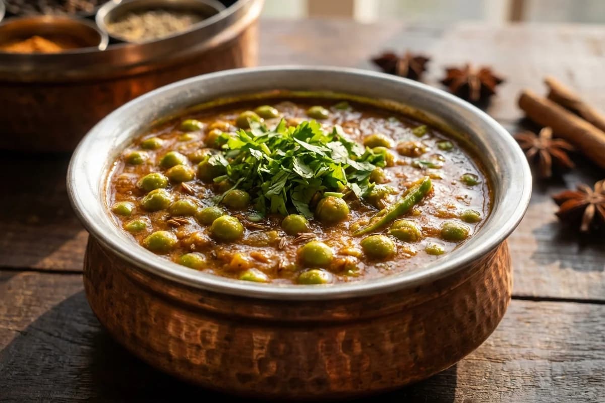 Green Peas Masala Curry