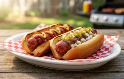 Grilled Hot Dogs