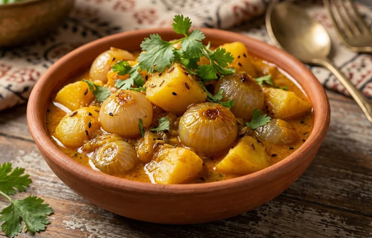 Jaipuri Aloo Pyaaz Sabzi