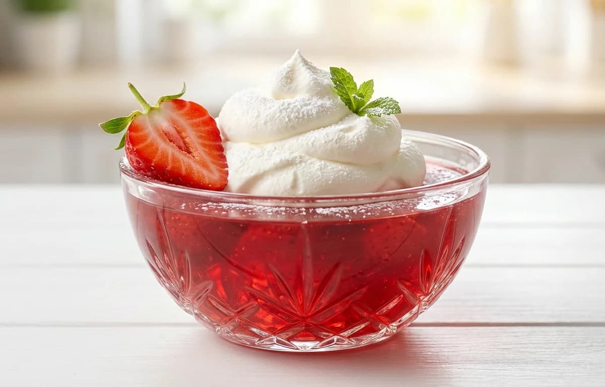 Jello with Whipped Cream