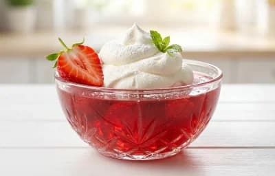 Jello with Whipped Cream