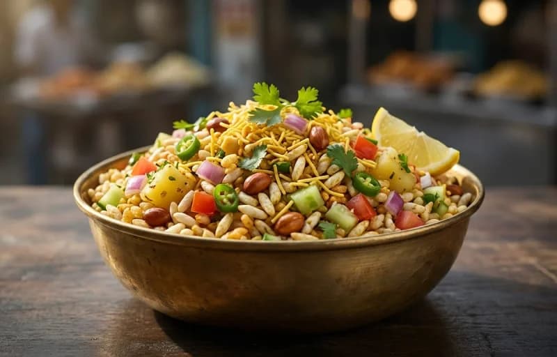 Ghugni with Egg with Jhal Muri - Recipe 2