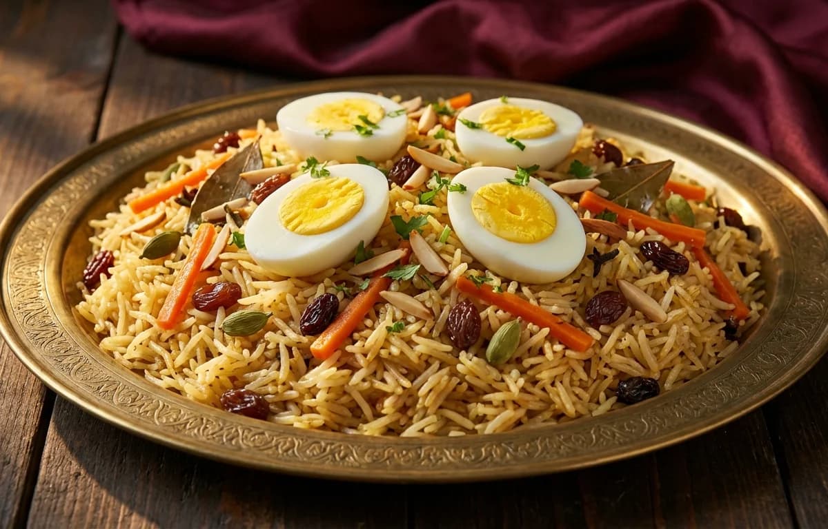 Kabuli Pulao with Eggs