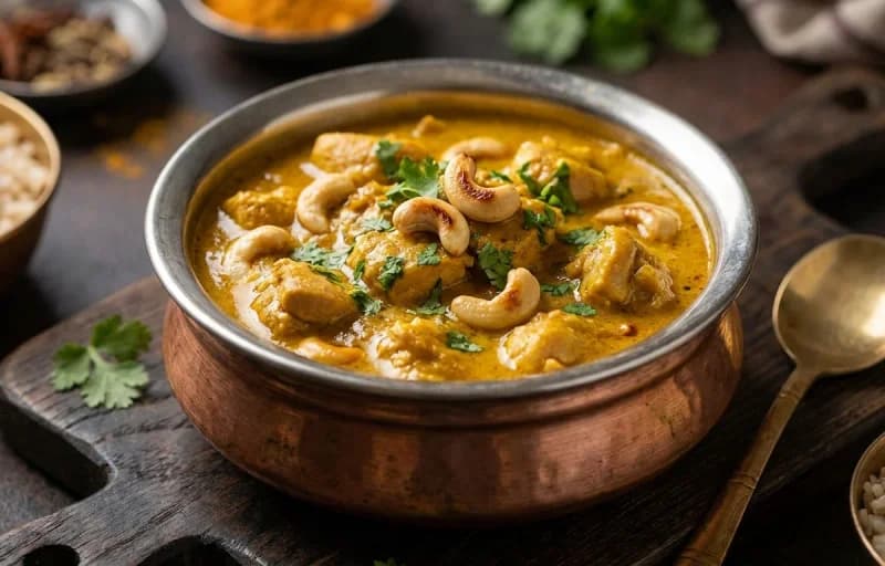 Kaju Kodi Kura with Pulka Roti - Recipe 1