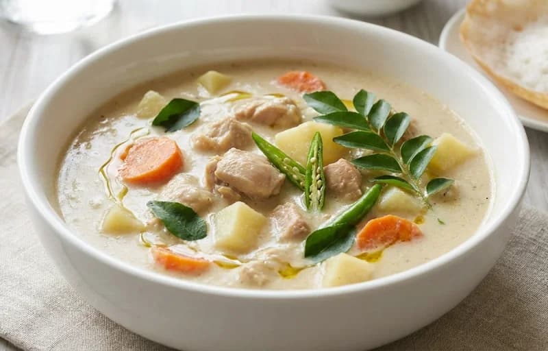 Kerala Chicken Stew with Idiyappam - Recipe 1