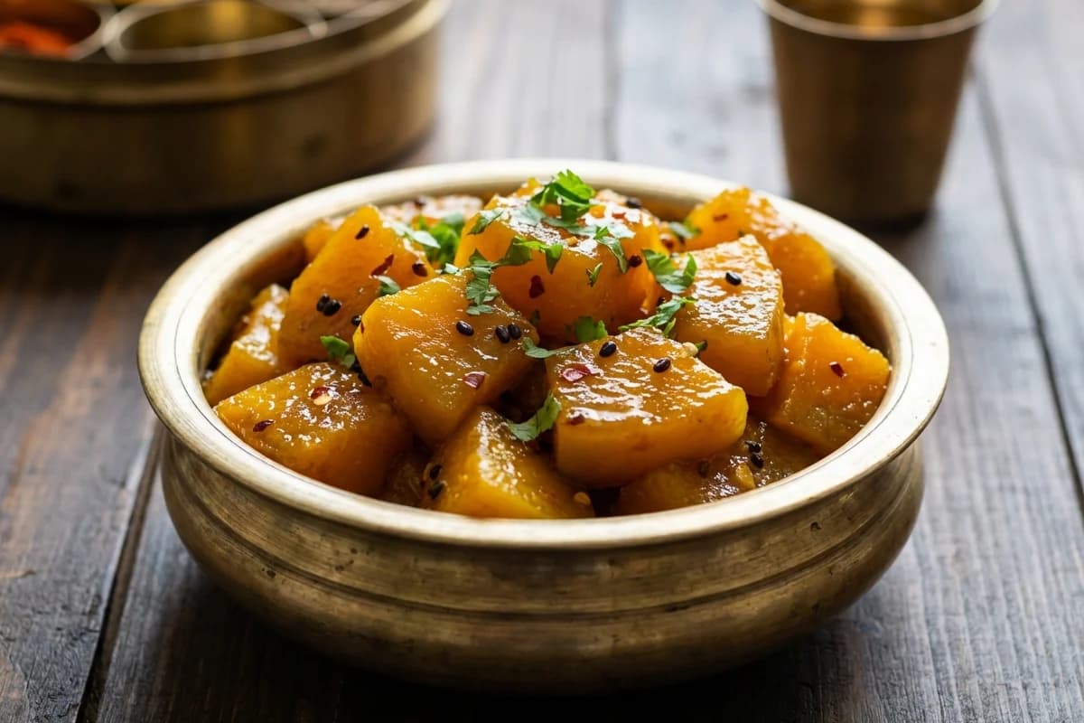 Khatta Meetha Kaddu Sabzi