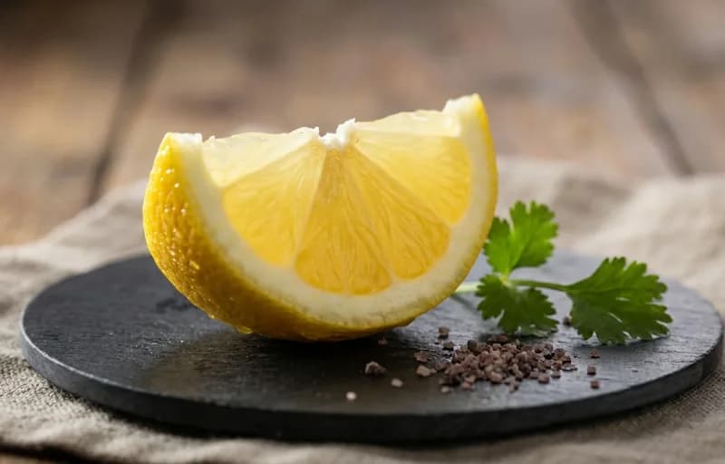 Egg Fry with Awadhi Spices with Lemon Wedge - Recipe 2