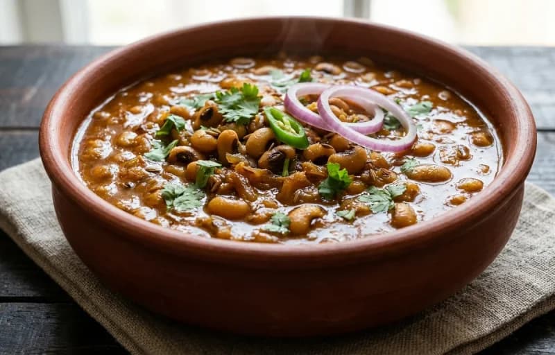 Lobia Masala with Paratha - Recipe 1