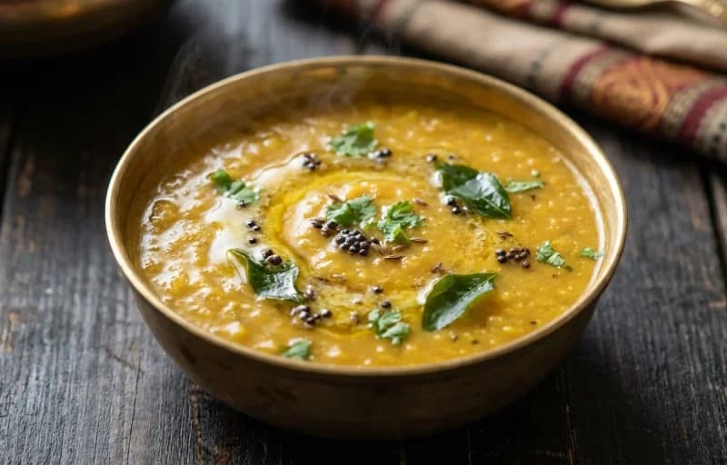 Amti Dal, Chapati and Masala Egg Fry - Recipe 1