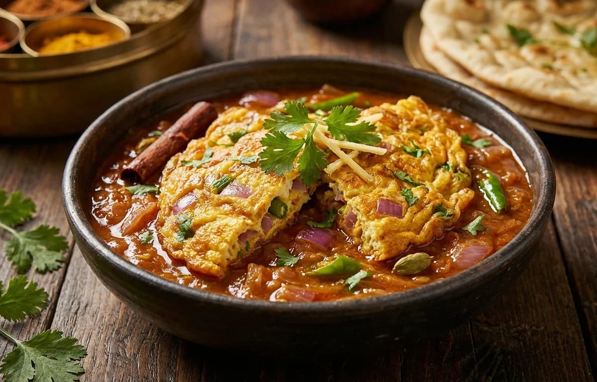 Masala Omelette Curry
