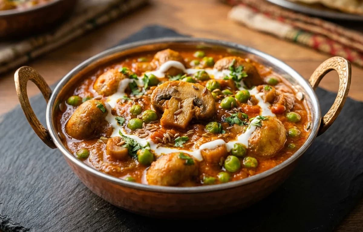 Matar Mushroom Curry