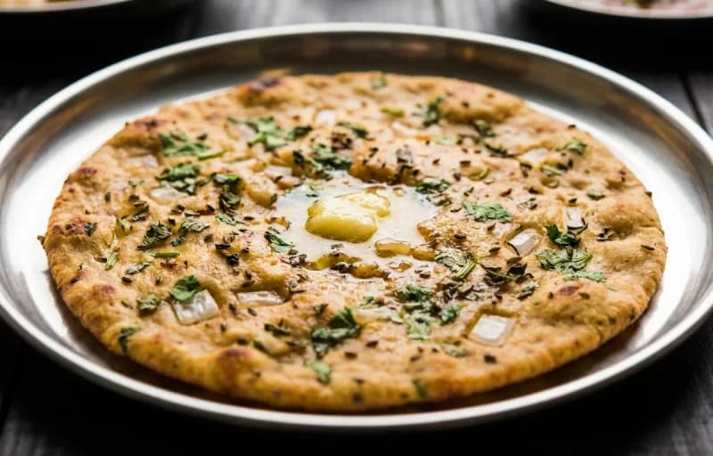Palak Paneer, Missi Roti and Boondi Raita - Recipe 2