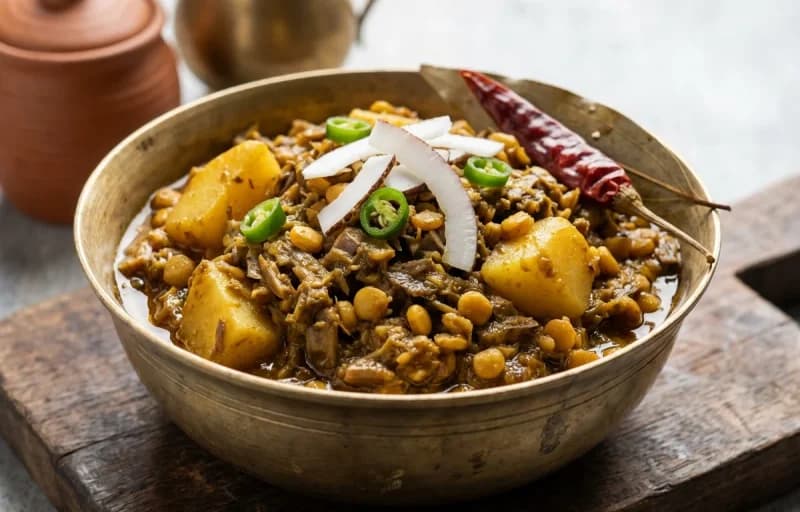 Roti with Mochar Ghonto - Recipe 2