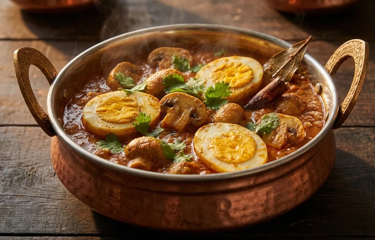 Mushroom Egg Curry