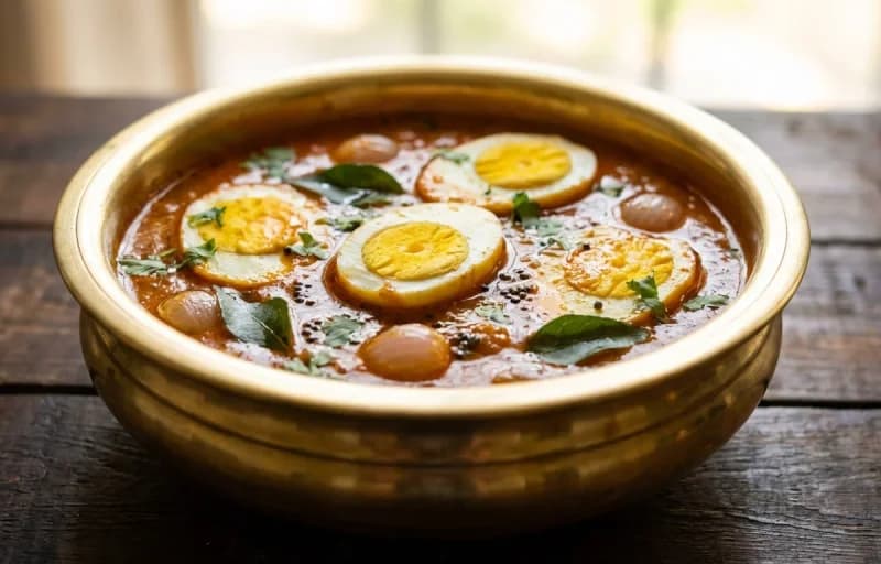 Kal Dosa with Muttai Kuzhambu - Recipe 2