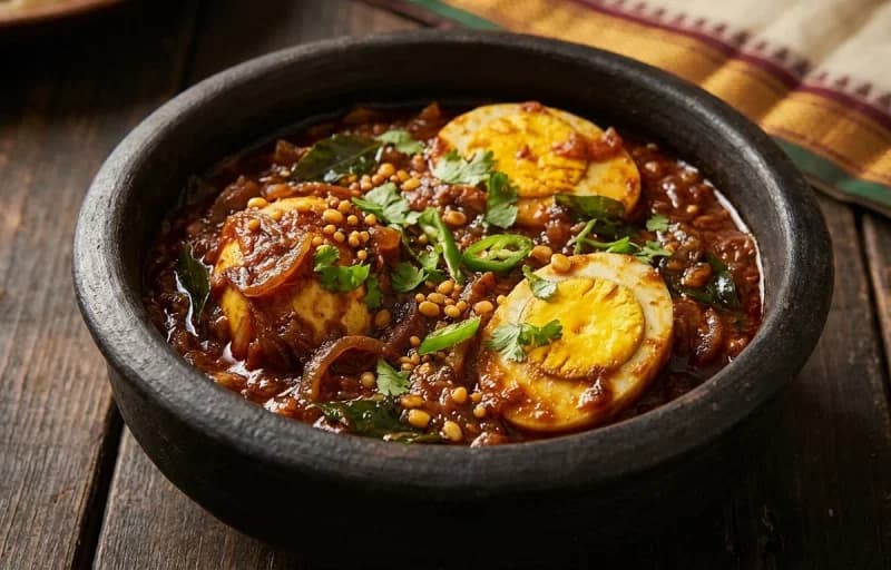 Idiyappam, Muttai Thokku and Thengai Paal - Recipe 2