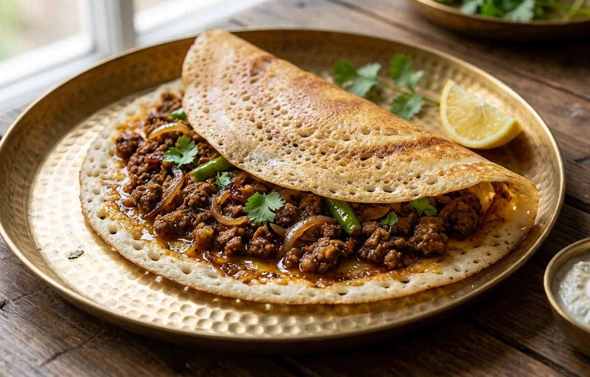 Mutton Keema Dosa