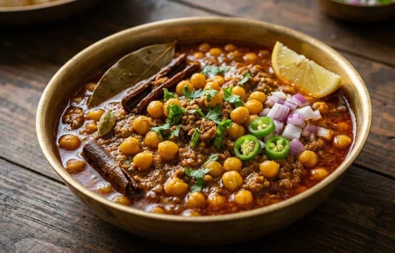 Mutton Keema Ghughni with Pauruti - Recipe 1