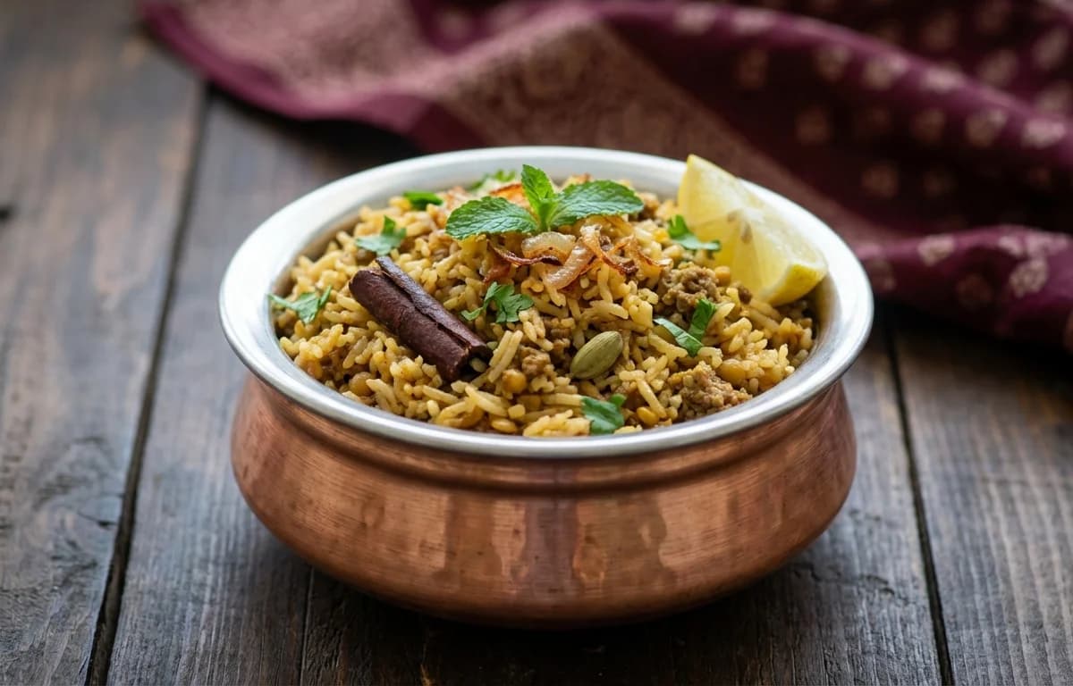 Mutton Keema Khichdi