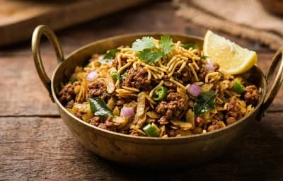 Mutton Keema Poha