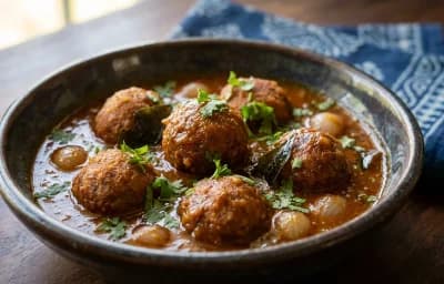 Mutton Kola Urundai Kuzhambu